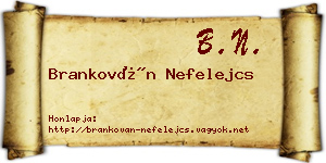 Brankován Nefelejcs névjegykártya